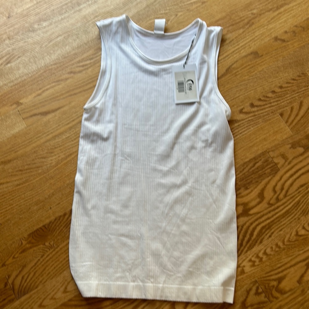 Zyia White Parallel Tank